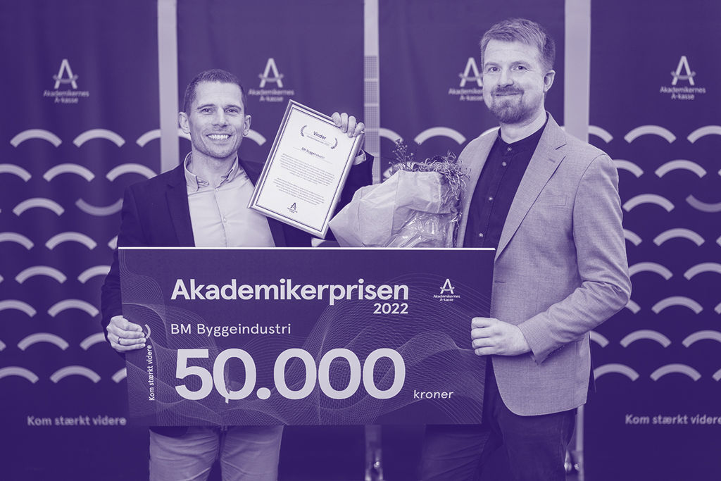 Billede af vinderne af Akademikerprisen 2022 - BM Byggeindustri